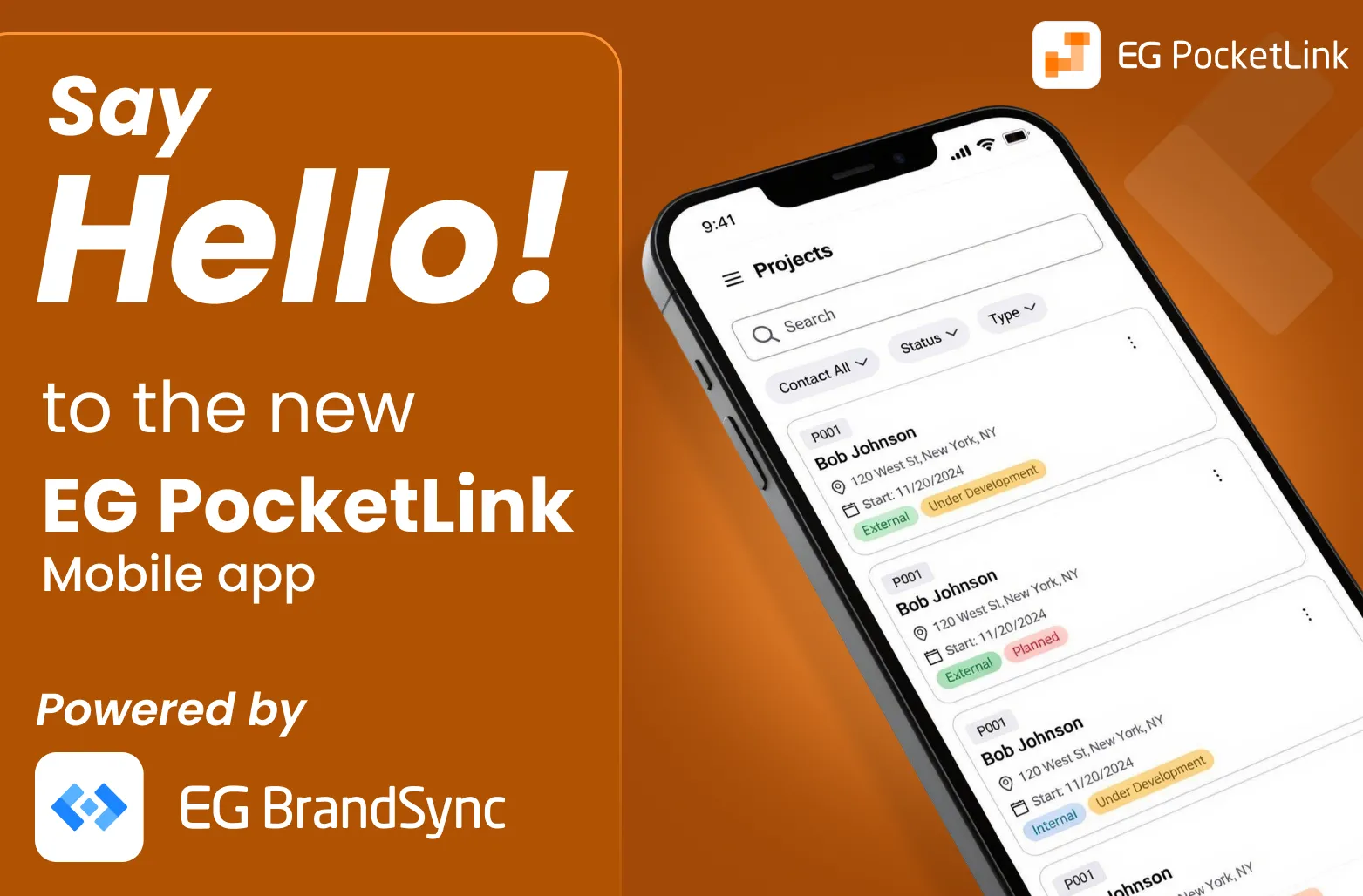 Say Hello to the new EG PocketLink Mobile App, Powered by BrandSync.